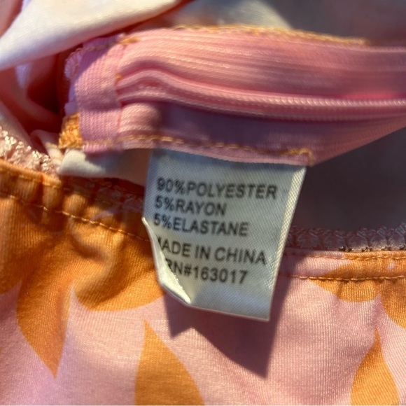 Princess Polly Pink & Orange Floral Mini Skirt Size 4 - Picture 6 of 8